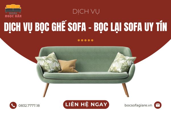 Với quy trình chuyên nghiệp, Sofa Ngọc Hân cung cấp dịch vụ bọc ghế sofa tận nhà hoặc bọc ghế sofa tại xưởng